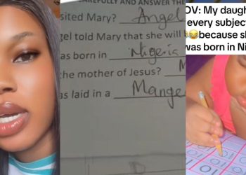Nigerian woman left speechless after daughter fails CRS for claiming Jesus was born in Nigeria