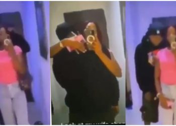 VIDEO: Nigerian man cries out after wife dump him, kid for iPhone 16