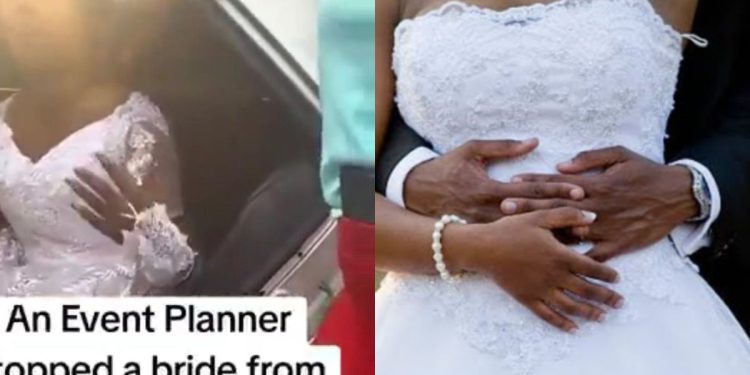 Drama as event planner blocks bride from attending wedding over unpaid bills [watch video]
