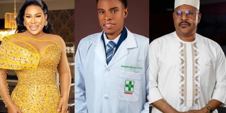 Actress Faithia Williams celebrates ex, Saidi Balogun’s son, on his induction
