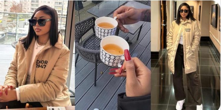 PHOTO: Aftermath of  marriage palava, Regina Daniels moves on, flaunts new life in London