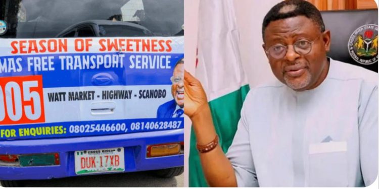 PHOTO: Cross River State government launches free Christmas bus service