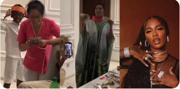 Singer Tiwa Savage gifts $500 to every guest at her Christmas dinner (watch video)