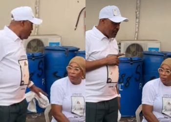 Ex-Nollywood power couple, Faithia Williams and Saidi Baloguncements relationship at late Allwell Ademola’s Service of Songs