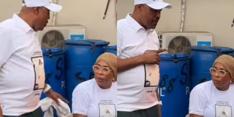 Ex-Nollywood power couple, Faithia Williams and Saidi Baloguncements relationship at late Allwell Ademola’s Service of Songs