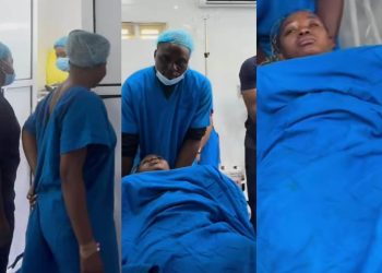 Skitmaker Oluwa Dollarz babymama grateful as she undergoes ‘Christian BBL’ [Video]