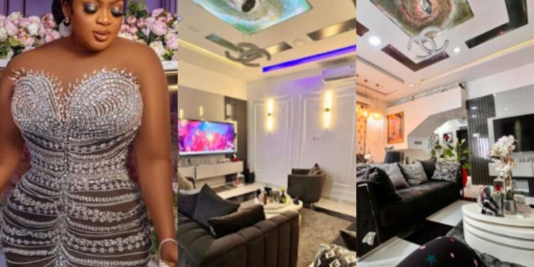Actress Turns Politician, Eniola Badmus Flaunts Multi Billion Naira Penthouse (Watch Video)