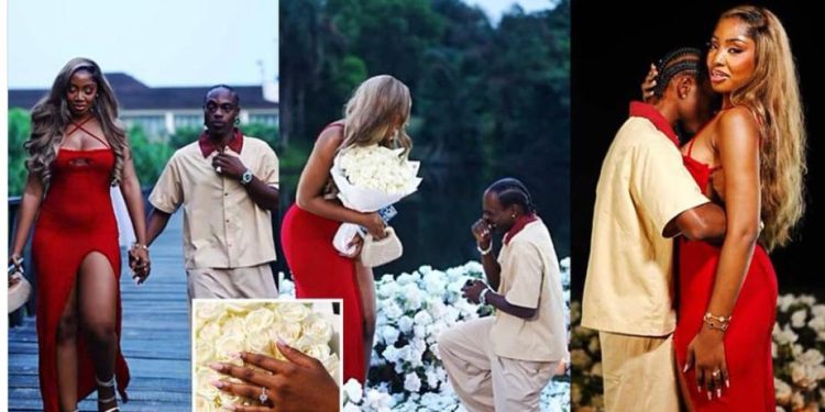 Afropop star, L.A.X proposes to girlfriend (Video)
