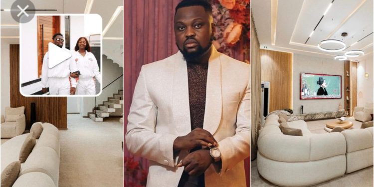 Egungun Of Lagos celebrates his new multimillionaire mansion (Video)