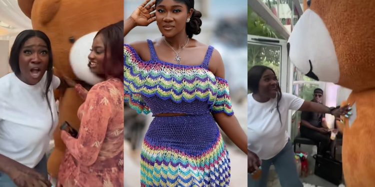 Actress Mercy Johnson stops a Mascot from leaving her daughter’s birthday party after paying N4000k