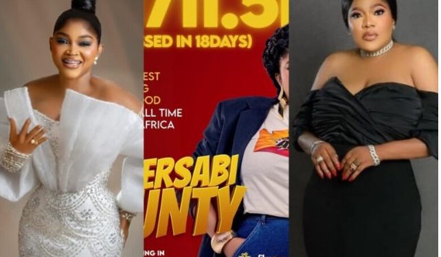 Mercy Aigbe takes pride in Toyin Abraham over her groundbreaking cinema achievement