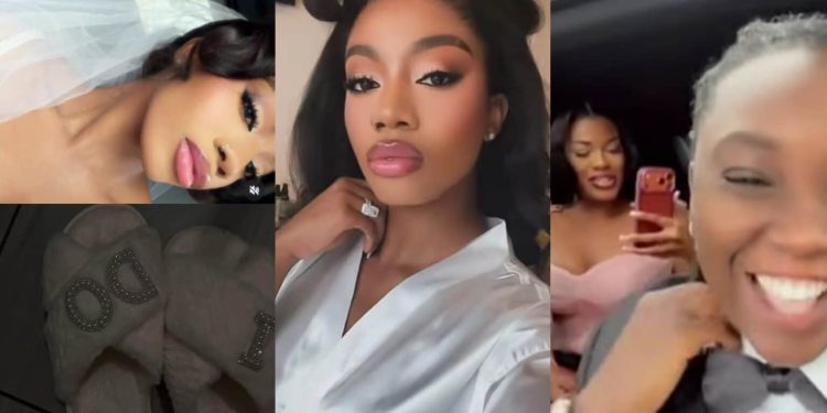 BBNaija Angel Smith and her partner officially tie the knot in US