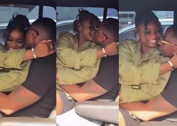 Juma Jux, wife show public affection as they reunite in Lagos