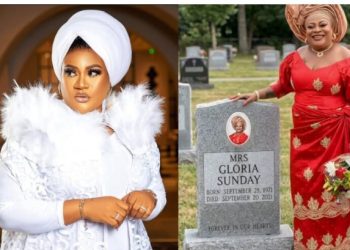 Actress Nkechi Blessing takes AI to grave, celebrates Mother’s Day in grandstyle