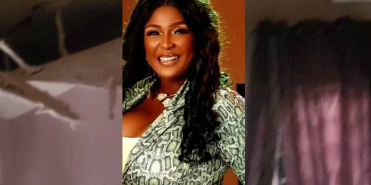 “God took me out”— Top Nollywood actress narrowly escapes death as her bedroom POP crashes