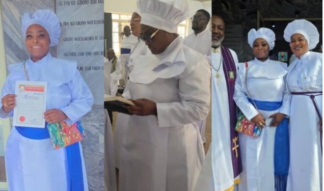 Nollywood actress Ronke Odusanya overwhelmed as she gets appointed as Senior Deaconess (Photo)
