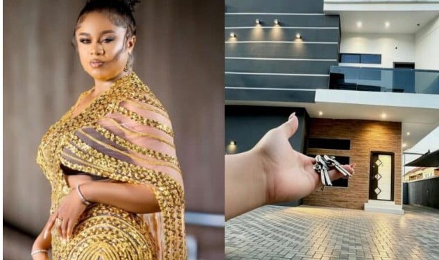 Actress Uju Okoli gifts herself a new house on her birthday