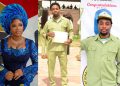 Carbon copy! Actress Eniola Ajao celebrates son as he finishes his NYSC [Photo]