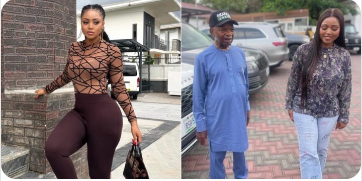 Actress Regina Daniels spotted with another aged billionaire
